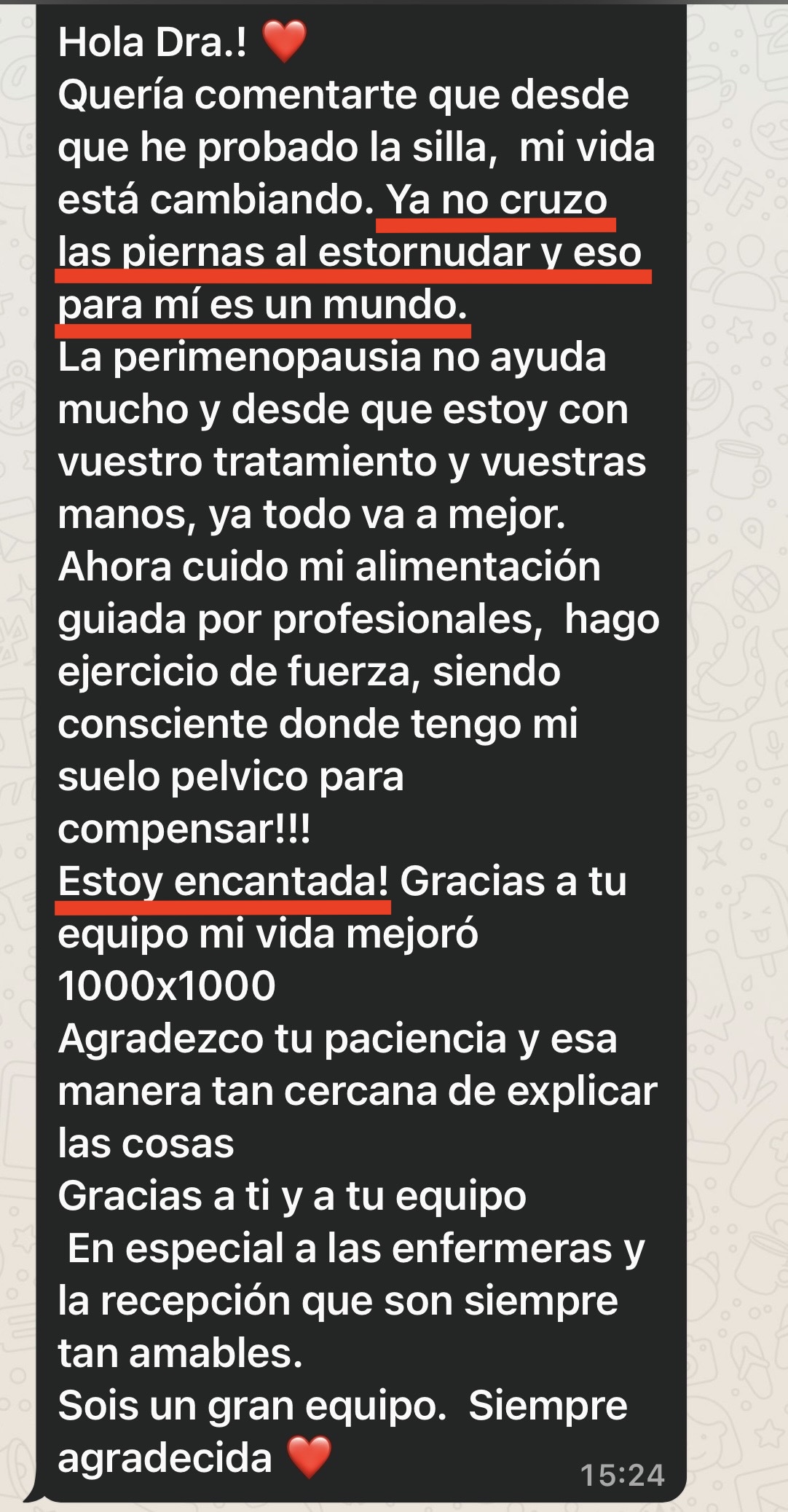 Testimonio Amparo, 62 años