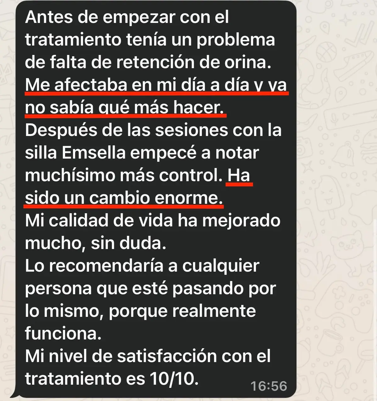 Testimonio Lucía, 33 años